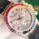 Swiss 7750 Rolex Rainbow Daytona Rose Gold Diamond Dial Rubber Strap Watch 40mm (3)_th.jpg
